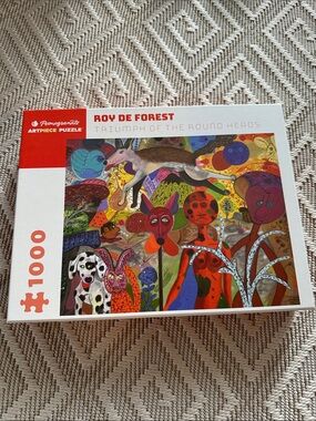 Pomegranate- Roy De Forest: Triumph of the Round Heads 1000-Piece Jigsaw Puzzle